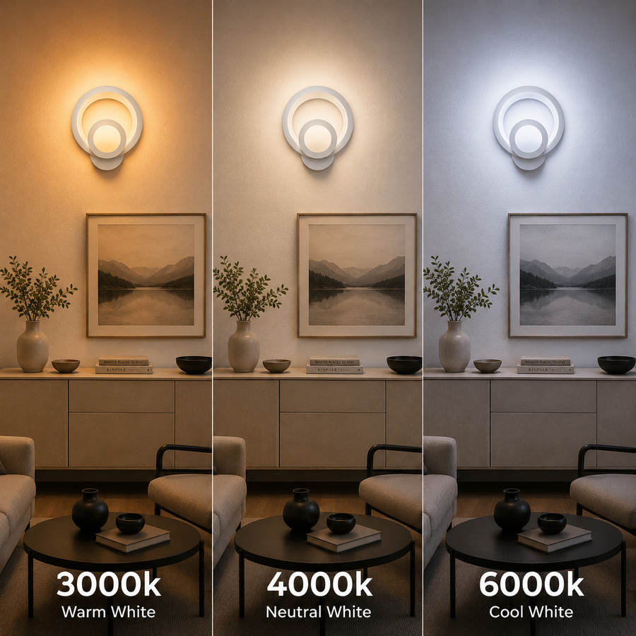 Εφαρμογή Urban LED 19W στρογγυλό φως Cold/Warm/Neutra Acrylic and White Metal