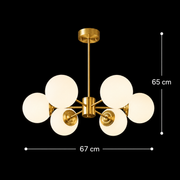 Lust Loft Manor, 6x E27, Golden White, Metal