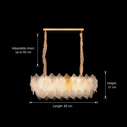 ΔΑΝΤΕΛΙΑ Royale Crystal Chandelier 11xE14, Μέγεθος 83x33 cm, Ύψος 31 cm, Γυαλιστερό χρυσό, Ρυθμιζόμενο ύψος, Κομψή σχεδίαση Crystal Chandeliers Προεπιλεγμένος τίτλος Alessandro Design