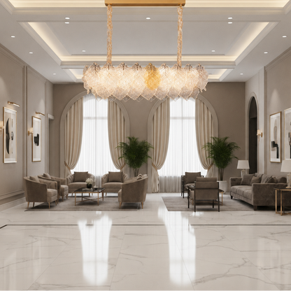 ΔΑΝΤΕΛΙΑ Royale Crystal Chandelier 11xE14, Μέγεθος 83x33 cm, Ύψος 31 cm, Γυαλιστερό χρυσό, Ρυθμιζόμενο ύψος, Κομψή σχεδίαση Crystal Chandeliers Προεπιλεγμένος τίτλος Alessandro Design