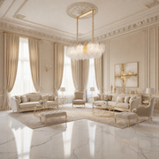 ΔΑΝΤΕΛΙΑ Royale Crystal Chandelier 11xE14, Μέγεθος 83x33 cm, Ύψος 31 cm, Γυαλιστερό χρυσό, Ρυθμιζόμενο ύψος, Κομψή σχεδίαση Crystal Chandeliers Προεπιλεγμένος τίτλος Alessandro Design