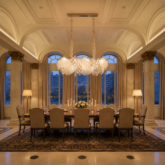Crystal Chandelier LUXE Supremo, 11xE14, Διαστάσεις 83x33 cm, Ύψος 28cm, Γυαλιστερό χρυσό, Ρυθμιζόμενο ύψος, Κομψή σχεδίαση Crystal Chandeliers Προεπιλεγμένος τίτλος Alessandro Design