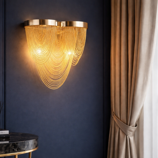 Πολυέλαιος Aplice B8026/2GD, 2xE14, Διάμετρος 23 cm, IP20, Χρυσός, Σίδερο, Αλουμίνιο, Δεν περιλαμβάνονται οι βολβοί