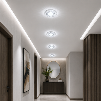 ORBITA LED Spot, 5W, Round, Cold Light + RGB, White, Resin and Glass LED Spot Προεπιλεγμένος τίτλος Alessandro Design