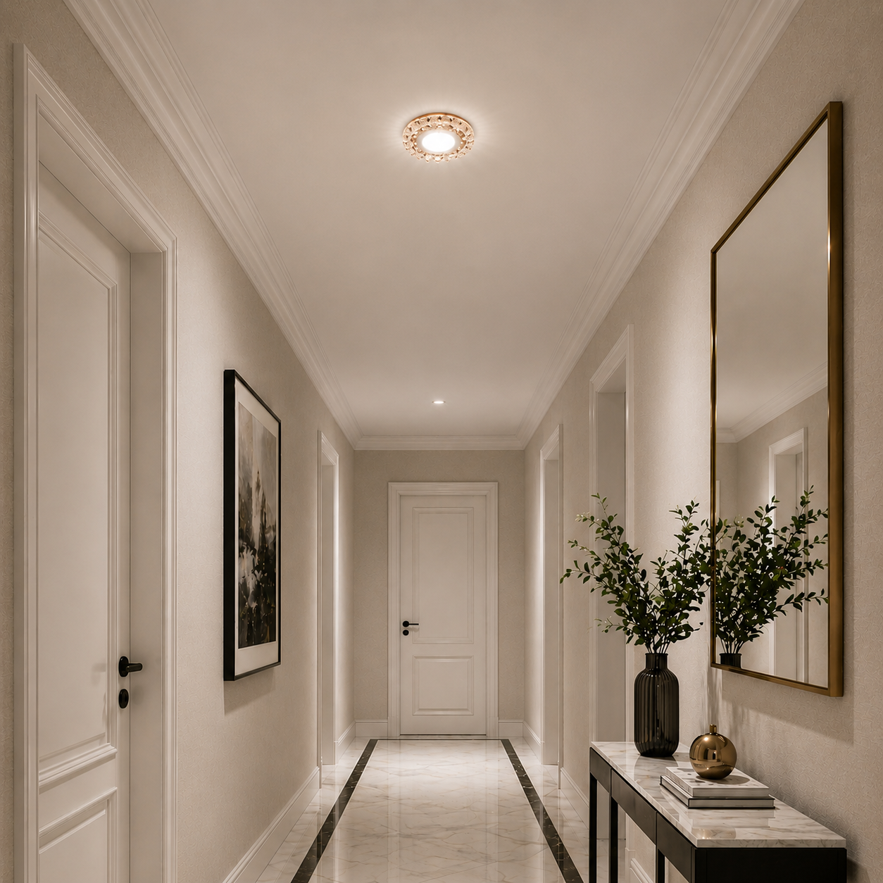 ORBITA LED Spot, 5W, Στρογγυλό, Κρύο / Ζεστό φως, Αντίκα Μπρούντζο, Ρητίνη και Γυαλί LED Spot Προεπιλεγμένος τίτλος Alessandro Design