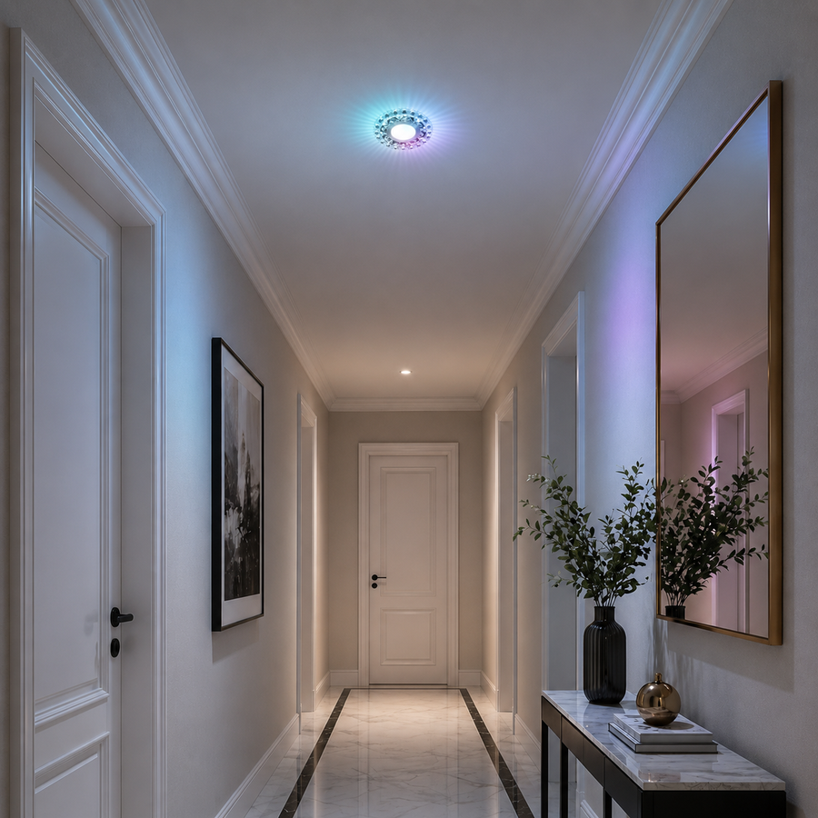 ORBITA LED Spot, 5W, Στρογγυλό, Κρύο / Ζεστό φως, Αντίκα Μπρούντζο, Ρητίνη και Γυαλί LED Spot Προεπιλεγμένος τίτλος Alessandro Design
