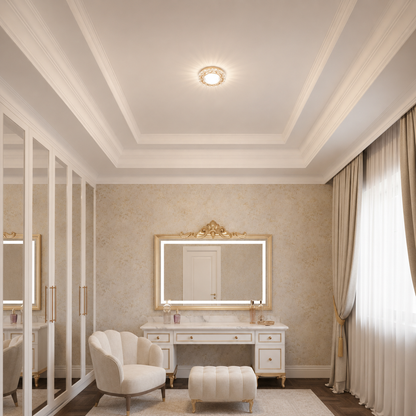 ORBITA LED Spot, 5W, Στρογγυλό, Κρύο / Ζεστό φως, Αντίκα Μπρούντζο, Ρητίνη και Γυαλί LED Spot Προεπιλεγμένος τίτλος Alessandro Design