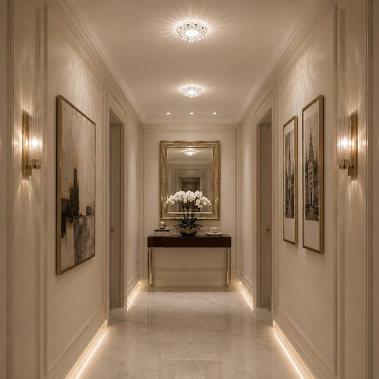 ORBITA LED Spot, 5W, Round, Cold Light + RGB, White, Resin and Glass LED Spot Προεπιλεγμένος τίτλος Alessandro Design