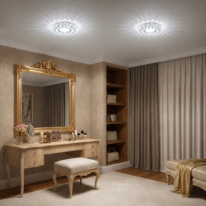 ORBITA LED Spot, 5W, Round, Cold Light + RGB, White, Resin and Glass LED Spot Προεπιλεγμένος τίτλος Alessandro Design