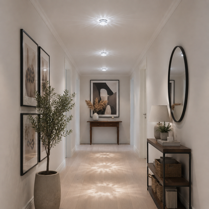 ORBITA LED Spot, 5W, Round, Cold Light + RGB, White, Resin and Glass LED Spot Προεπιλεγμένος τίτλος Alessandro Design