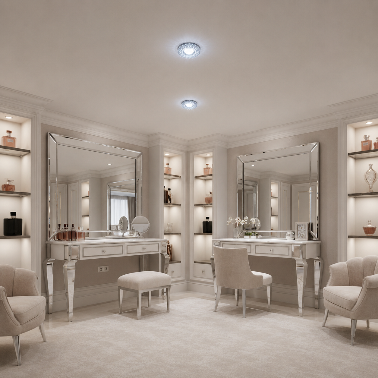ORBITA LED Spot, 5W, Round, Cold Light + RGB, White, Resin and Glass LED Spot Προεπιλεγμένος τίτλος Alessandro Design