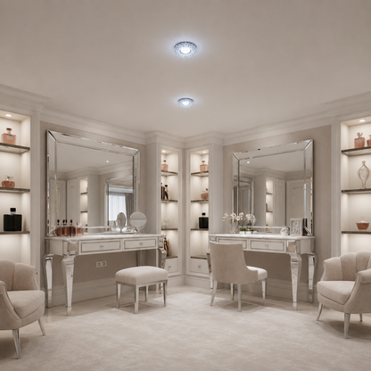 ORBITA LED Spot, 5W, Round, Cold Light + RGB, White, Resin and Glass LED Spot Προεπιλεγμένος τίτλος Alessandro Design