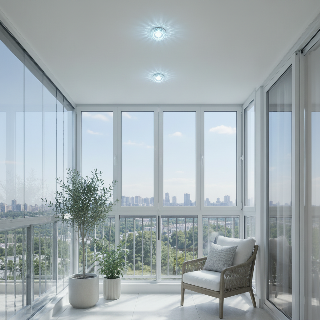 ORBITA LED Spot, 5W, Round, Cold Light + RGB, White, Resin and Glass LED Spot Προεπιλεγμένος τίτλος Alessandro Design