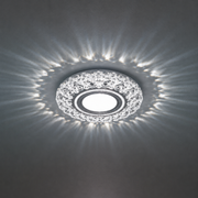 ORBITA LED Spot, 5W, Round, Cold Light + RGB, White, Resin and Glass LED Spot Προεπιλεγμένος τίτλος Alessandro Design