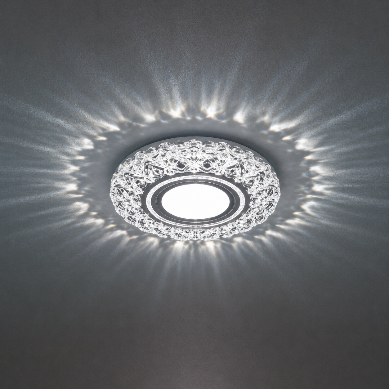 ORBITA LED Spot, 5W, Round, Cold Light + RGB, White, Resin and Glass LED Spot Προεπιλεγμένος τίτλος Alessandro Design