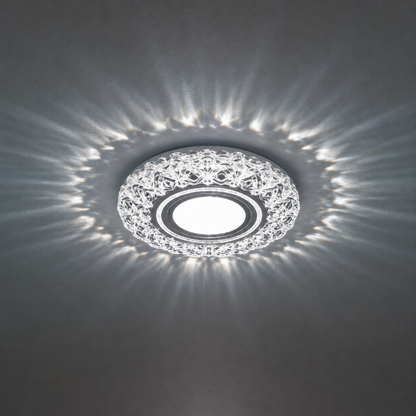 ORBITA LED Spot, 5W, Round, Cold Light + RGB, White, Resin and Glass LED Spot Προεπιλεγμένος τίτλος Alessandro Design