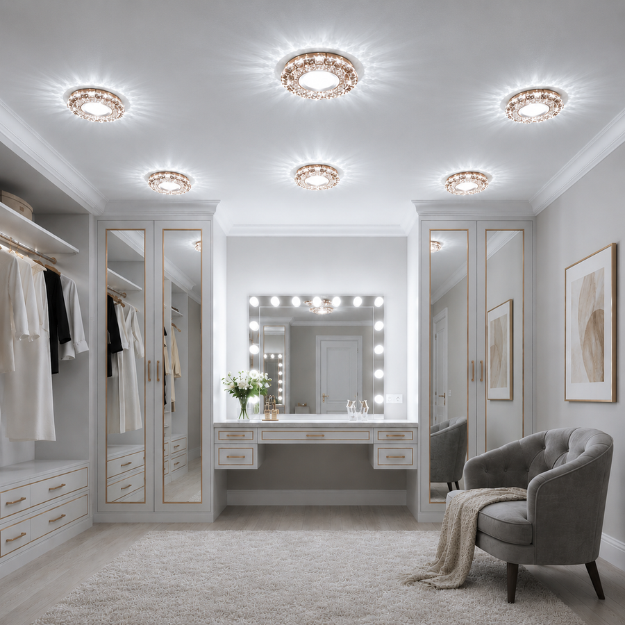 ORBITA LED Spot, 5W, Στρογγυλό, Κρύο / Ζεστό φως, Αντίκα Μπρούντζο, Ρητίνη και Γυαλί LED Spot Προεπιλεγμένος τίτλος Alessandro Design