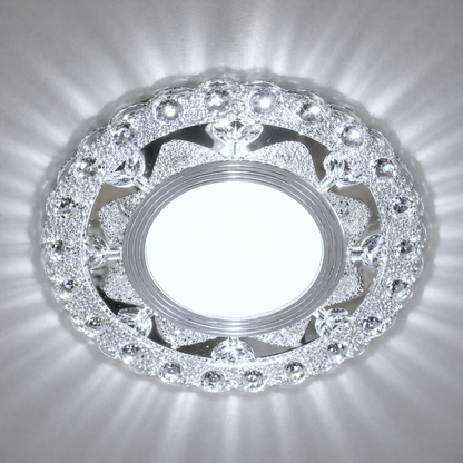 ORBITA LED Spot, 5W, Round, Cold Light + RGB, White, Resin and Glass LED Spot Προεπιλεγμένος τίτλος Alessandro Design