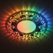 ORBITA LED Spot, 5W, Round, Cold Light + RGB, White, Resin and Glass LED Spot Προεπιλεγμένος τίτλος Alessandro Design