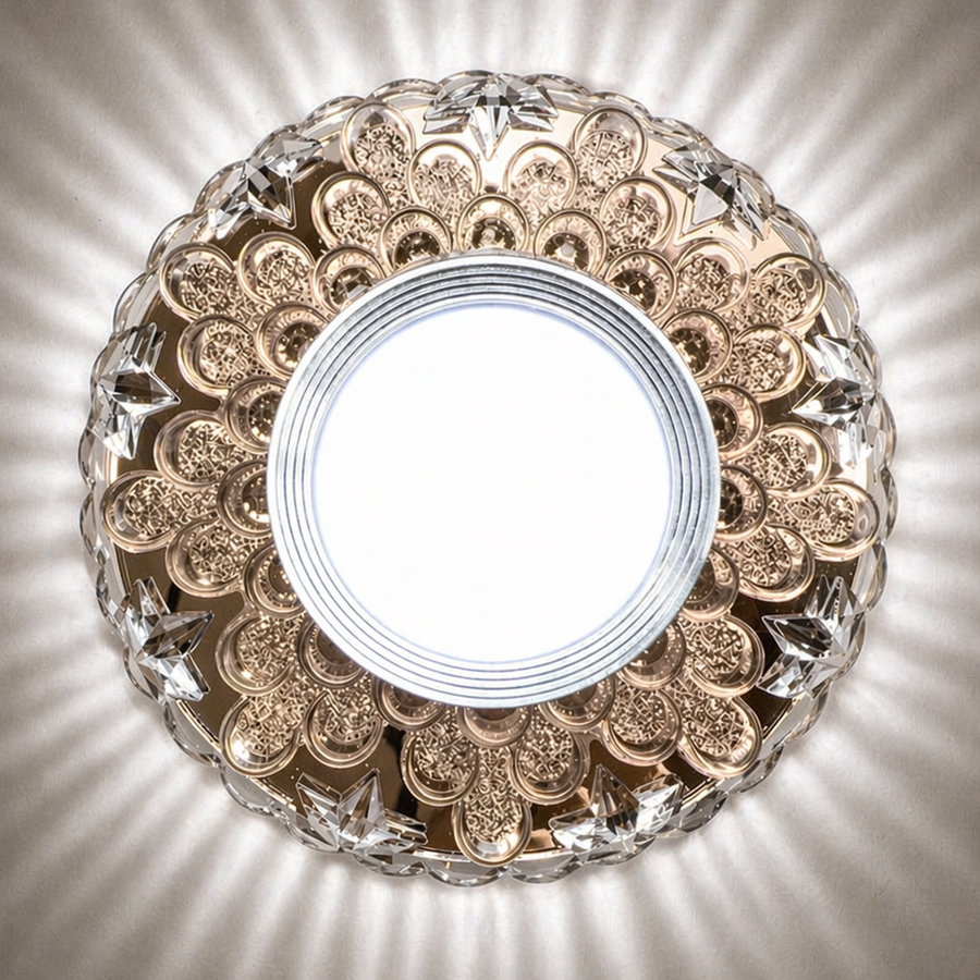 ORBITA LED Spot, 5W, Στρογγυλό, Κρύο/Ζεστό φως, Antique Bronze, Ρητίνη και Γυαλί LED Spot Προεπιλεγμένος τίτλος Alessandro Design