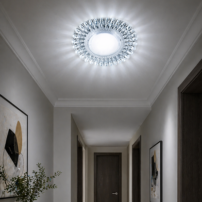 LED Spot ORBITA, 5W, Στρογγυλό, Cold Light + RGB, Λευκό, Ρητίνη και Γυαλί