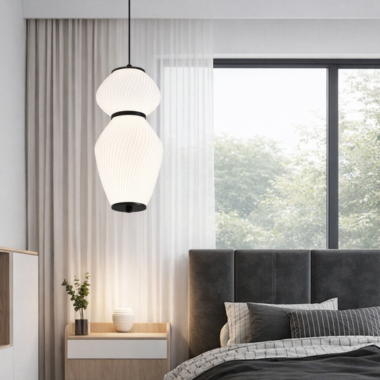 Κρεμαστός πολυέλαιος LT022/2WH, 2xE27, Διάμετρος 40,5 cm, Ύψος 16,5 cm, IP20, Λευκός, Plexiglas, Σίδερο, Οι βολβοί δεν περιλαμβάνονται