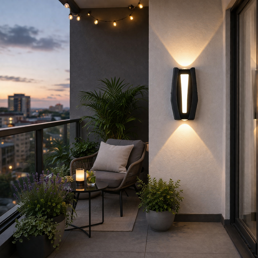 Fantasis Εφαρμογή εξωτερικού και εσωτερικού LED, 2 πηγές x 1W, IP65, μεταλλικό, μαύρο, 3000K