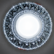 ORBITA LED Spot, 5W, Round, Cold Light + RGB, White, Resin and Glass LED Spot Προεπιλεγμένος τίτλος Alessandro Design