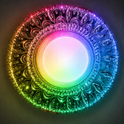 ORBITA LED Spot, 5W, Round, Cold Light + RGB, White, Resin and Glass LED Spot Προεπιλεγμένος τίτλος Alessandro Design