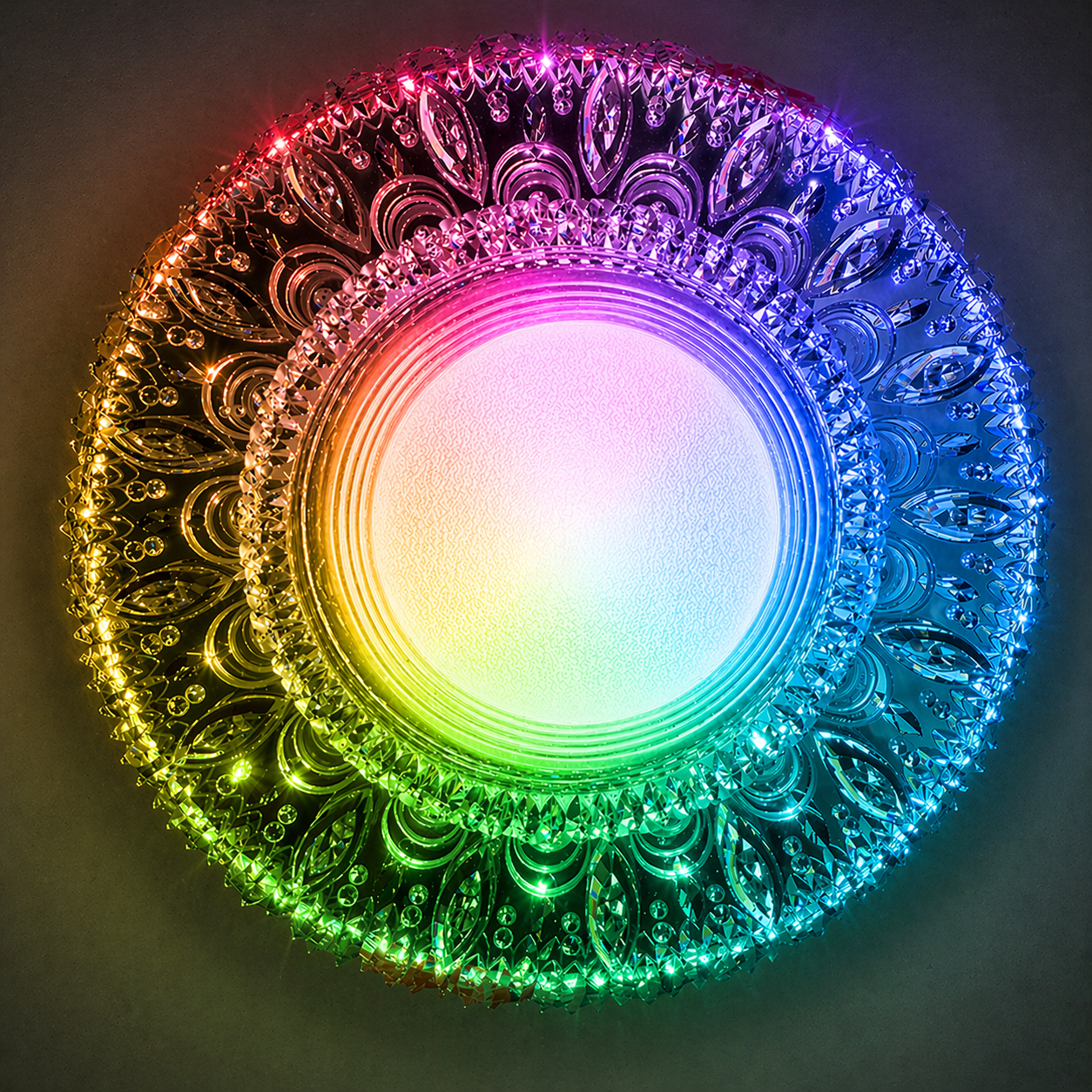 ORBITA LED Spot, 5W, Round, Cold Light + RGB, White, Resin and Glass LED Spot Προεπιλεγμένος τίτλος Alessandro Design