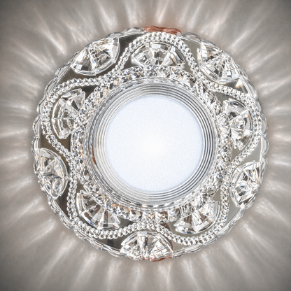 ORBITA LED Spot, 5W, Round, Cold Light + RGB, White, Resin and Glass LED Spot Προεπιλεγμένος τίτλος Alessandro Design
