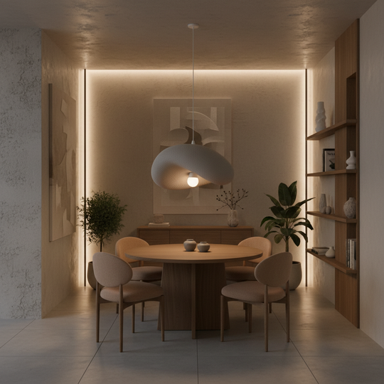 FOAMER Magno Modern Chandelier, 59 cm, Suspended, 1 X E27, Grey, Metal and Foam, Adjustable Height Classic Chandeliers Προεπιλεγμένος τίτλος Alessandro Design