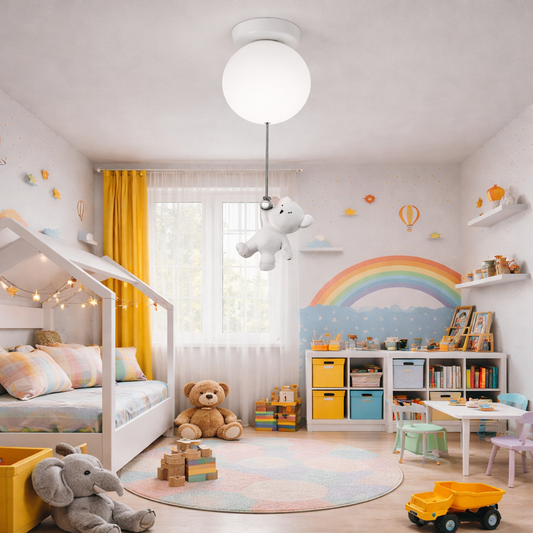 URSULETI LED πολυέλαιος Σφαίρα 20cm, Ύψος 52cm, 1xE27, Αναρτημένο