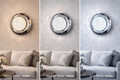 Luna Διακοσμητικό φωτιστικό τοίχου LED 83W Διάμετρος 120CM Κρύο/Ουδέτερο/Ζεστό φως Μαύρο