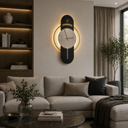 Διακοσμητικό φωτιστικό τοίχου LED BIZZ 58x36 cm Κρύο/Ουδέτερο/Ζεστό Ανοιχτό Μαύρο Χρυσό