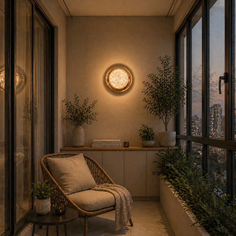 Luna Διακοσμητικό φωτιστικό τοίχου LED 83W Διάμετρος 120CM Κρύο/Ουδέτερο/Ζεστό φως Μαύρο