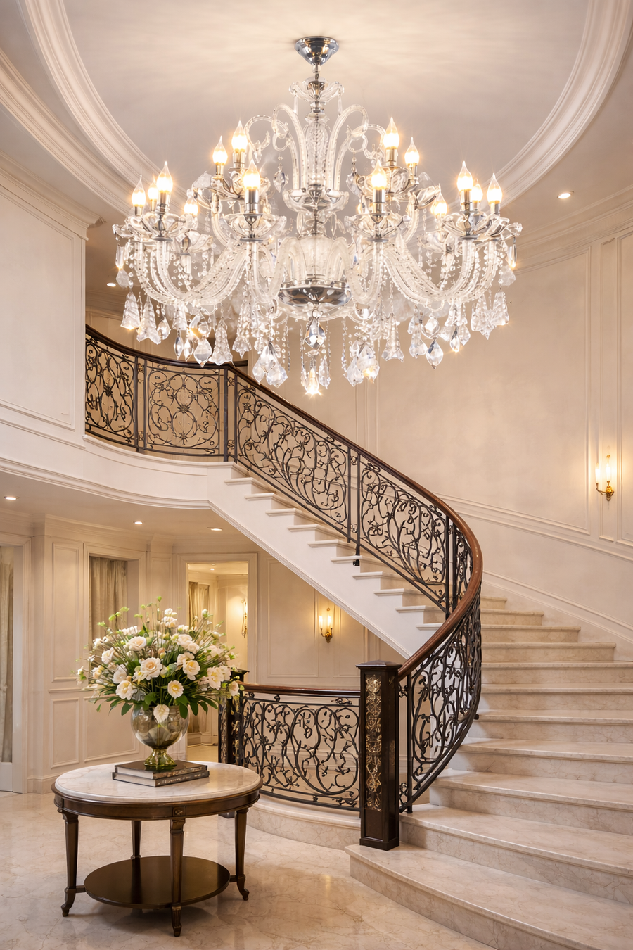 Crystal Chandelier Regalis 11x E14, Διάμετρος 85cm, Γυαλιστερό Χρυσό, Ρυθμιζόμενο Ύψος, Μέταλλο και Κρύσταλλο