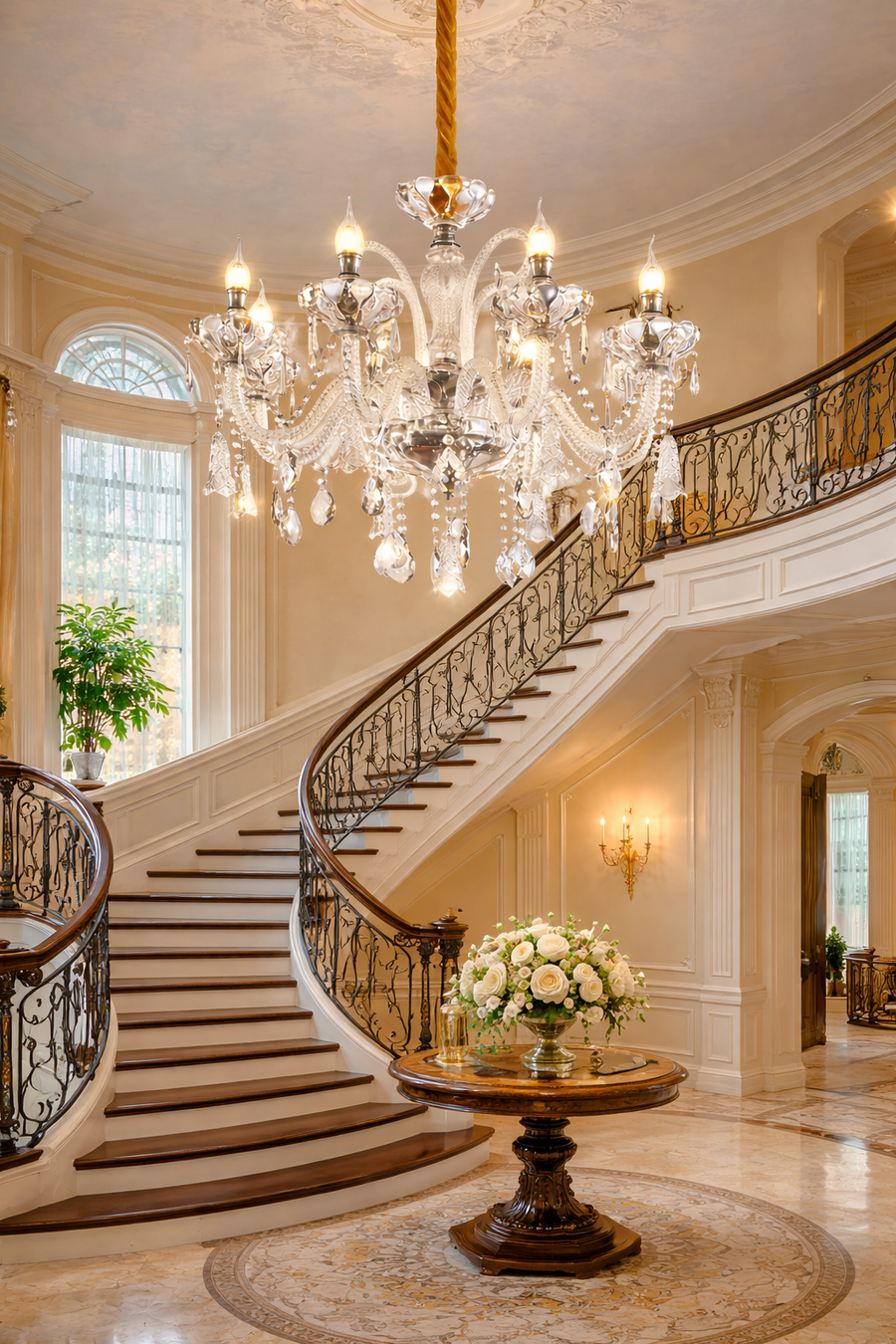 Crystal Chandelier Regalis 11x E14, Διάμετρος 85cm, Γυαλιστερό Χρυσό, Ρυθμιζόμενο Ύψος, Μέταλλο και Κρύσταλλο