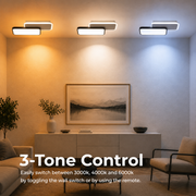 Πολυέλαιος LED με τηλεχειριστήριο CAROLINA 50W, 2 Στοιχεία, Κρύο/Ζεστό/Ουδέτερο φως, Ρυθμιζόμενο, Μαύρο