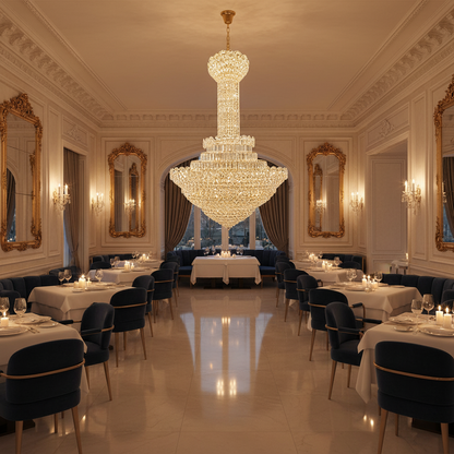 Crystal Chandelier PALAIS Supremo 34xE14, Διάμετρος 100cm, Ύψος 170cm, Γυαλιστερό χρυσό, Ρυθμιζόμενο ύψος, Κομψή σχεδίαση Crystal Chandelier Προεπιλεγμένος τίτλος Alessandro Design