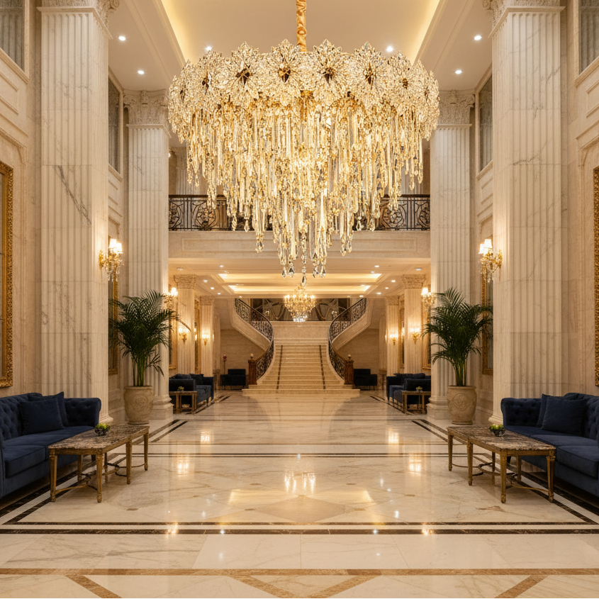 Crystal Chandelier FLEUR Magno 12xE14, Διάμετρος 60cm, Ύψος 45cm, Γυαλιστερό χρυσό, Ρυθμιζόμενο ύψος, Κομψή σχεδίαση Crystal Chandelier Προεπιλεγμένος τίτλος Alessandro Design