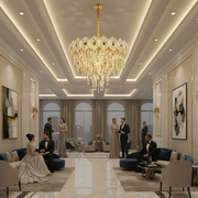 Crystal Chandelier FLEUR Magno 12xE14, Διάμετρος 60cm, Ύψος 45cm, Γυαλιστερό χρυσό, Ρυθμιζόμενο ύψος, Κομψή σχεδίαση Crystal Chandelier Προεπιλεγμένος τίτλος Alessandro Design