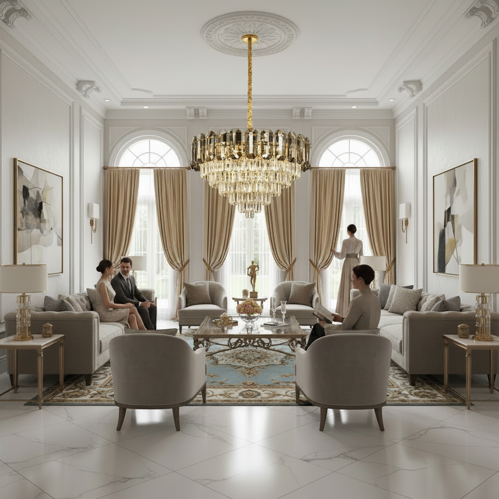 Crystal Chandelier AURUM Magno 12xE14, Διάμετρος 60cm, Ύψος 40cm, Γυαλιστερό χρυσό, Ρυθμιζόμενο ύψος, Κομψή σχεδίαση Crystal Chandelier Προεπιλεγμένος τίτλος Alessandro Design