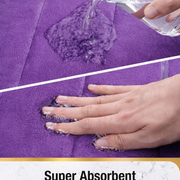 Σετ 3 Χαλάκια Μπάνιου, 50x40 cm, Μπλε, Αντιολισθητικό