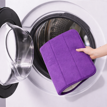 Σετ 3 Χαλάκια Μπάνιου, 50x40 cm, Μπλε, Αντιολισθητικό