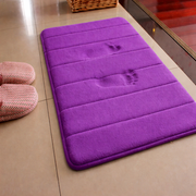 Σετ 3 Χαλάκια Μπάνιου, 50x40 cm, Μπλε, Αντιολισθητικό