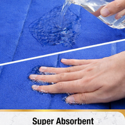 Σετ 3 Χαλάκια Μπάνιου, 50x40 cm, Μπλε, Αντιολισθητικό