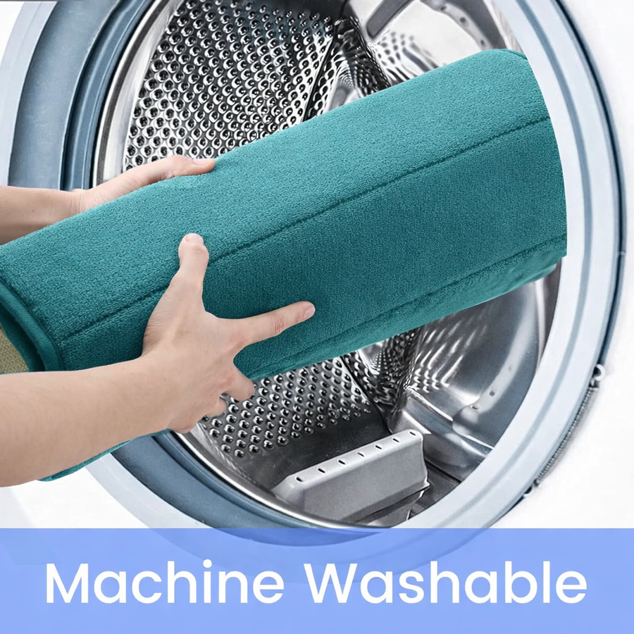 Σετ 3 Χαλάκια Μπάνιου, 50x40 cm, Μπλε, Αντιολισθητικό