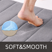 Σετ 3 Χαλάκια Μπάνιου, 50x40 cm, Μπλε, Αντιολισθητικό