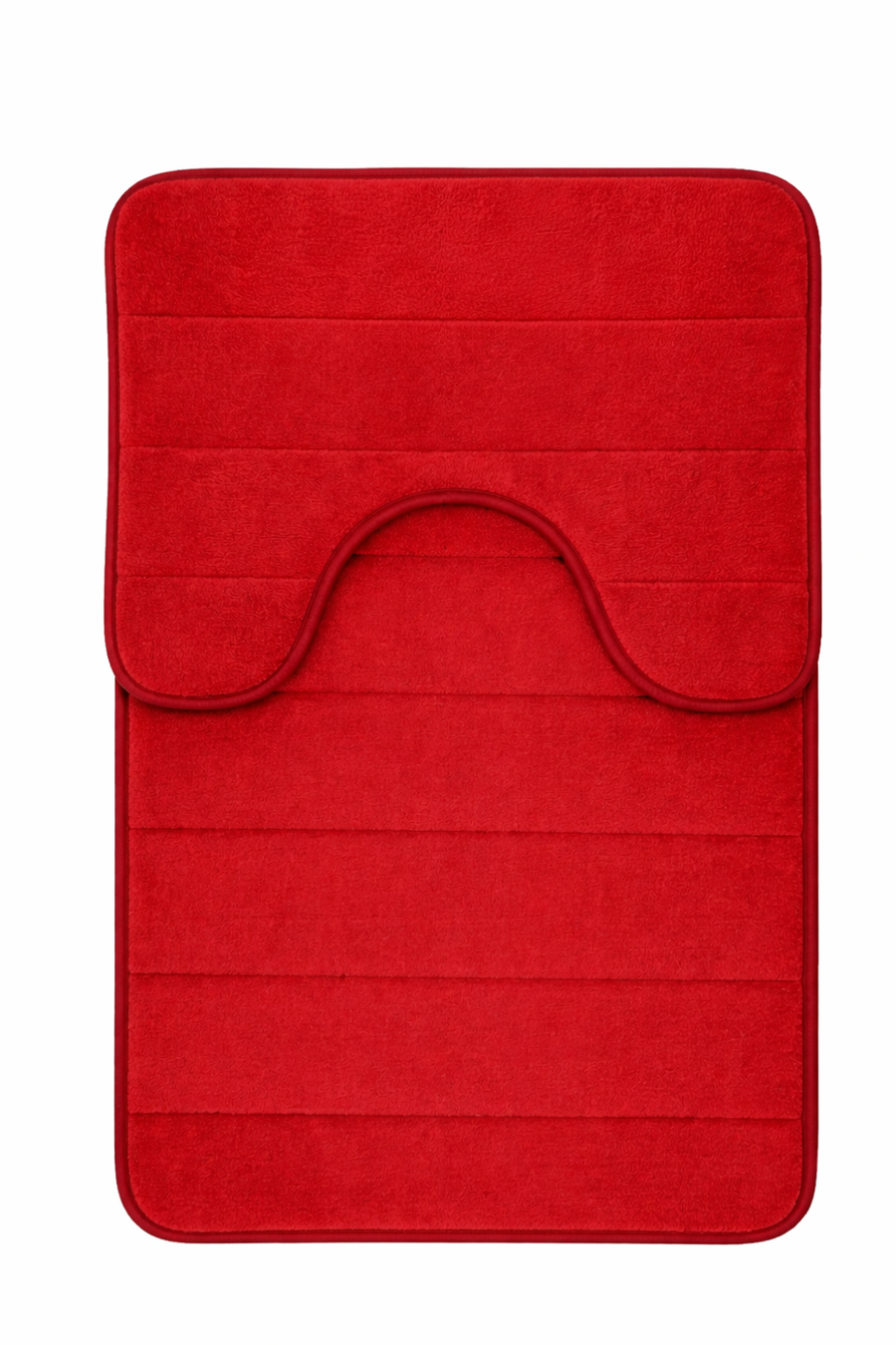 Σετ 3 Χαλάκια Μπάνιου, 50x40 cm, Μπλε, Αντιολισθητικό